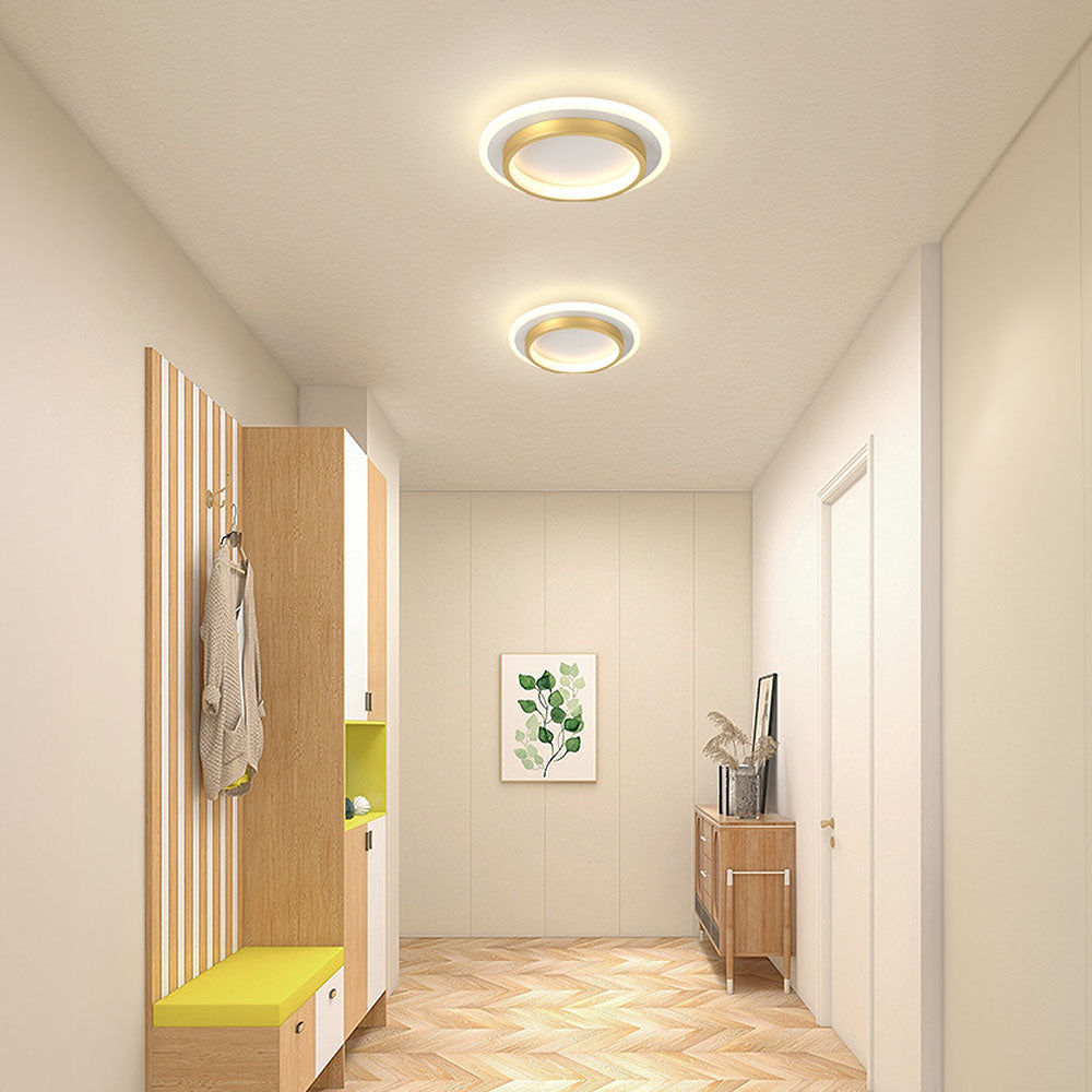 Sleek LED Hallway Ceiling Lamp | 8.3" or 9.4" Metal & Acrylic Fixture | Energy-Saving | Brick by Brick