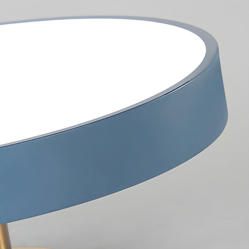 Flush Round Ceiling Light | Modern LED Fixture | Soft Glow | Metal & Acrylic