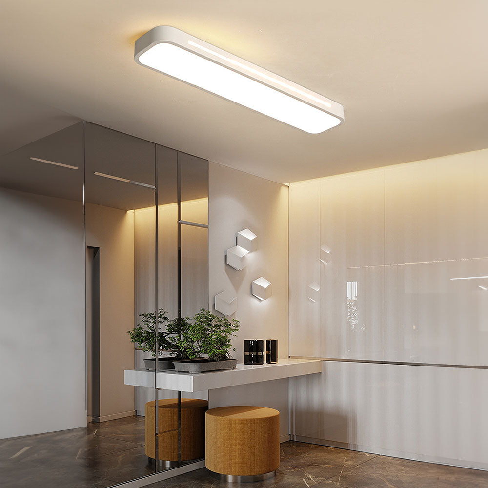 Modern Nordic LED Ceiling Light | 18.89–30.70 in | Minimalist Long Acrylic Fixture | Brick by Brick