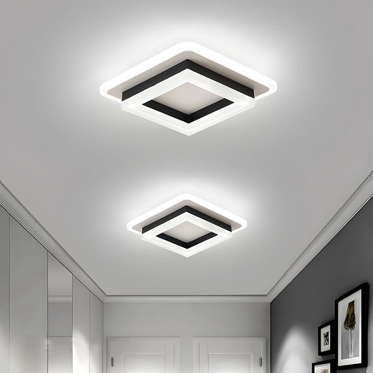 Square LED Ceiling Light | 24W | Modern Flush Mount | 2.76"x7.87" | Brick by Brick