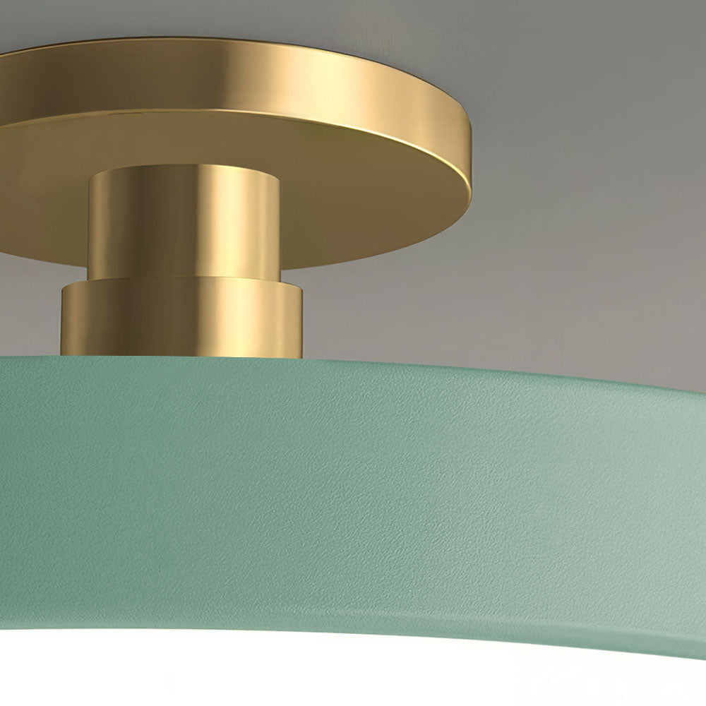 Flush Round Ceiling Light | Modern LED Fixture | Soft Glow | Metal & Acrylic