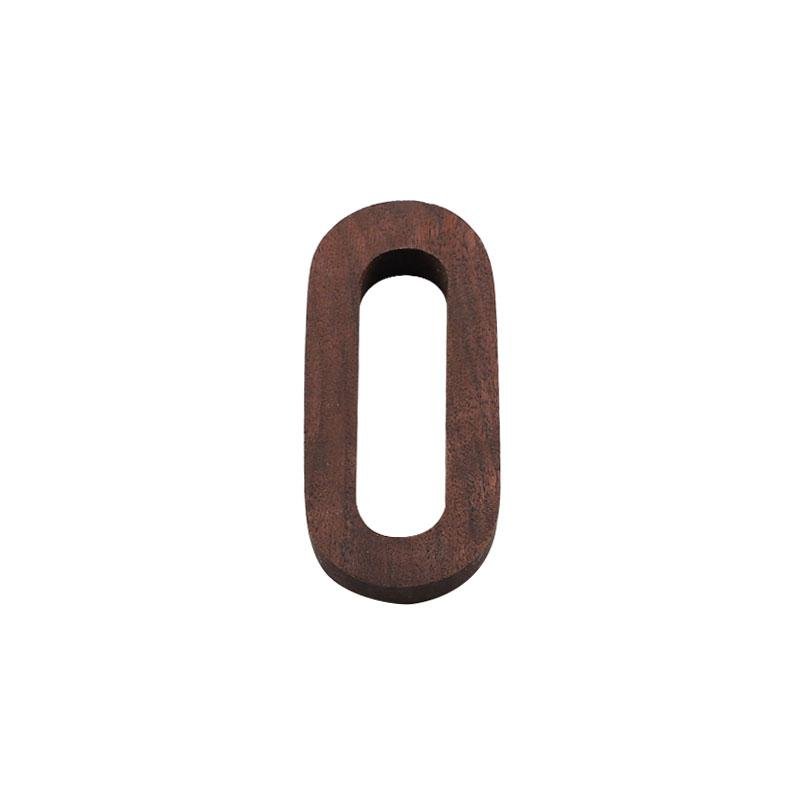 Black Walnut Letters | 2 x 3 x 0.4 in | Personalized Wooden Decoration | Desk or Wall Accent | Brick by Brick