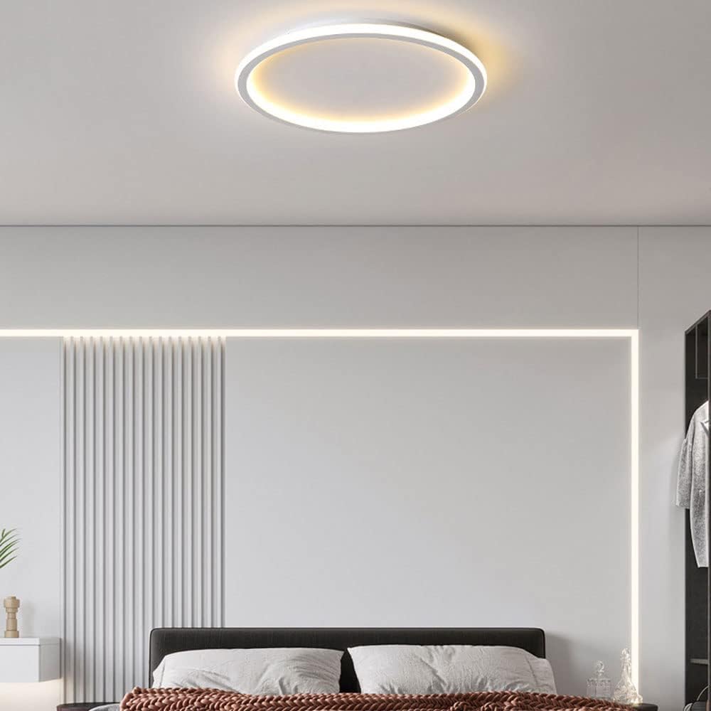 Ultra-Thin Modern Ceiling Light | Flush Mount LED for Low Ceilings | Round & Dimmable