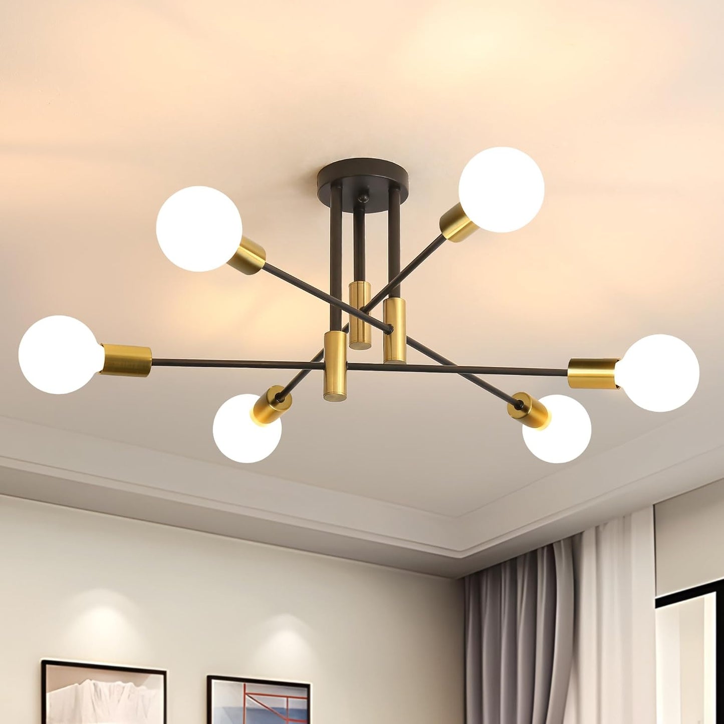 Modern Ceiling Light | Scandinavian Style | Multi-Light Fixture | Minimalist Metal Fixture | Brick by Brick