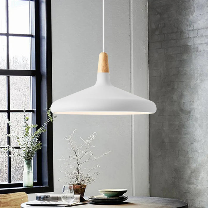 Nordic Macaron Pendant Light | Wooden Accent | Minimalist Charm | D7.09"-15.35" | Brick by Brick