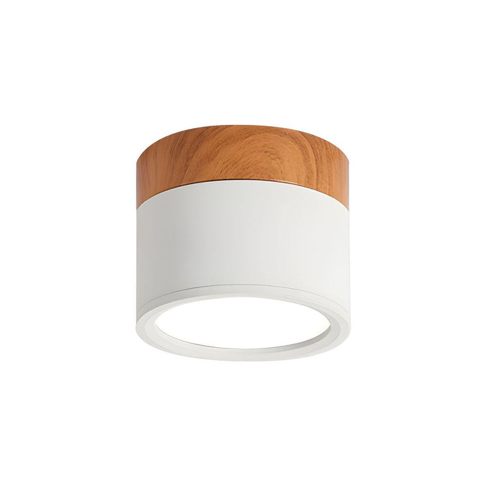 Cylinder Flush Ceiling Light | H2.36–2.75 in | Compact Modern LED Fixture| Sleek Aluminum | Brick by Brick