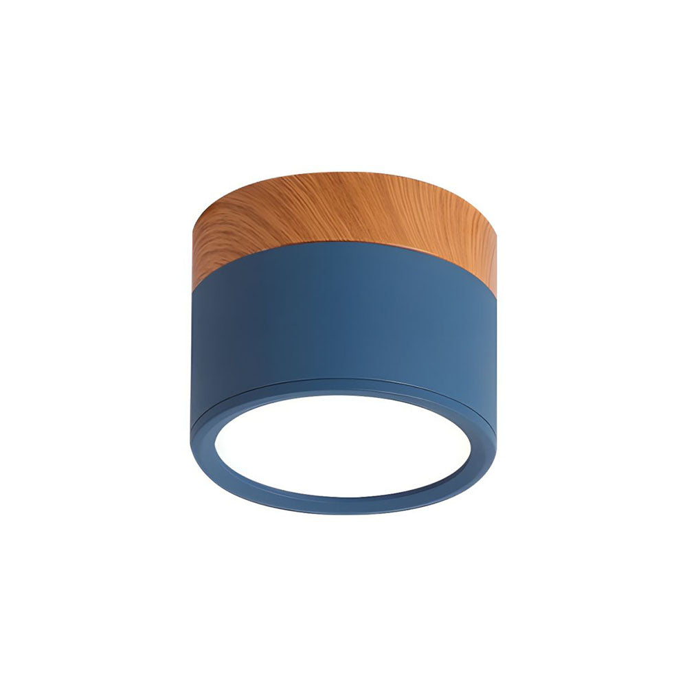 Cylinder Flush Ceiling Light | H2.36–2.75 in | Compact Modern LED Fixture| Sleek Aluminum | Brick by Brick