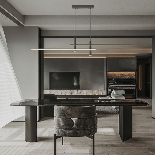 Edge Linear Pendant Light | 35.4 in | Dimmable LED | Black or Gold Finish | Brick by Brick