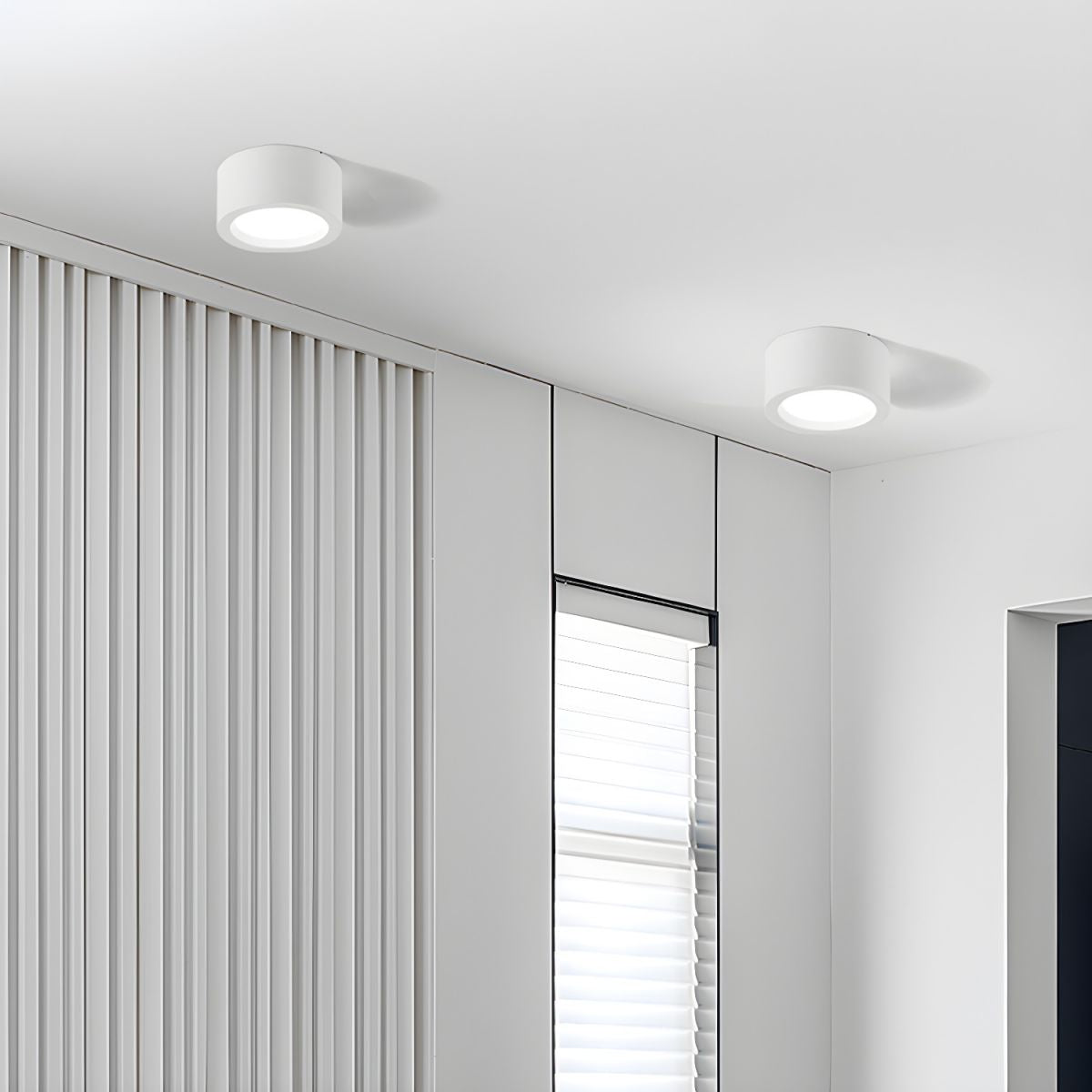 Nordic Flush Ceiling Light | 2.75×3.93–7.08 in | Minimalist Iron LED Fixture | Brick by Brick