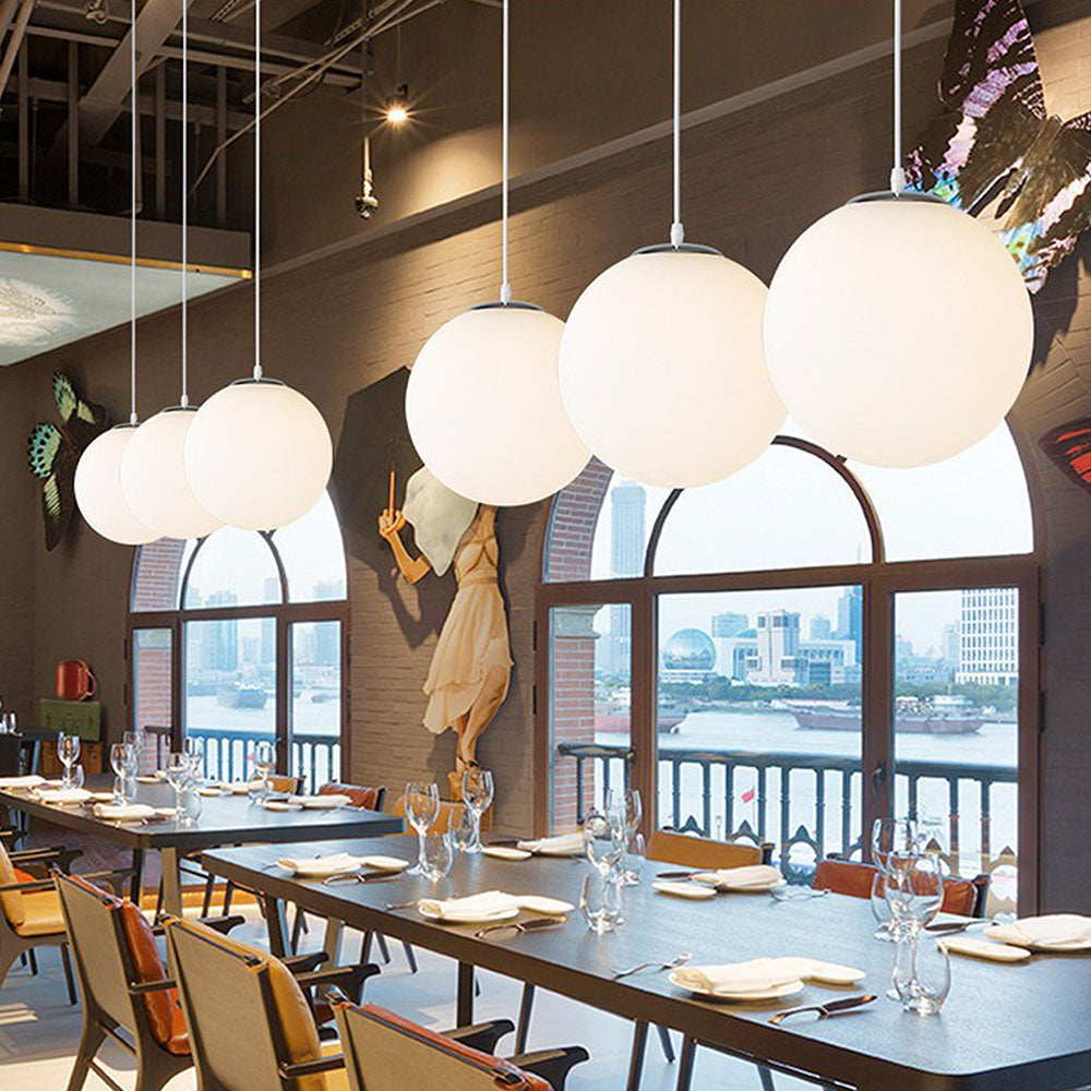 Glass Pendant Light |E27/E26 | Minimalist Single Head Design | Modern Indoor Lighting | Brick by Brick