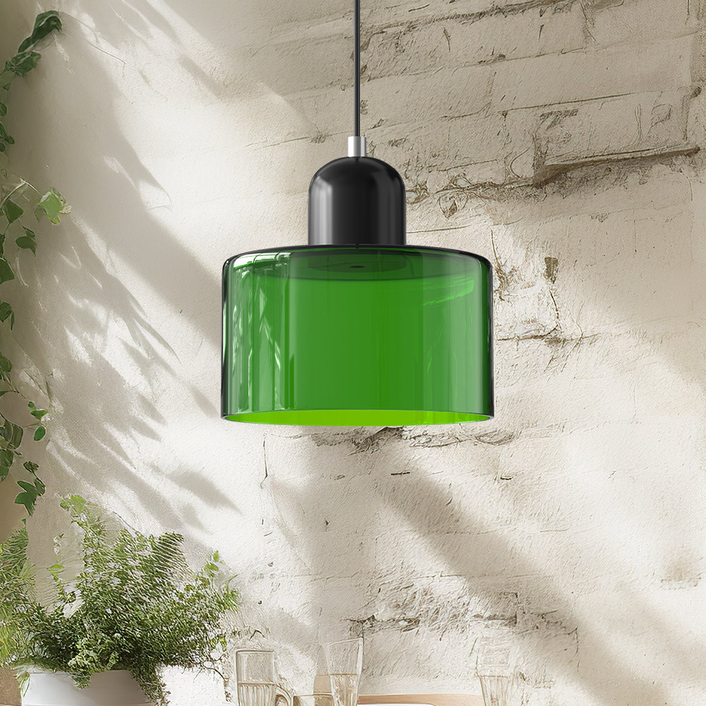 Bauhaus Glass Pendant Light | Modern Globe Design | Adjustable Ceiling Lamp | Brick by Brick