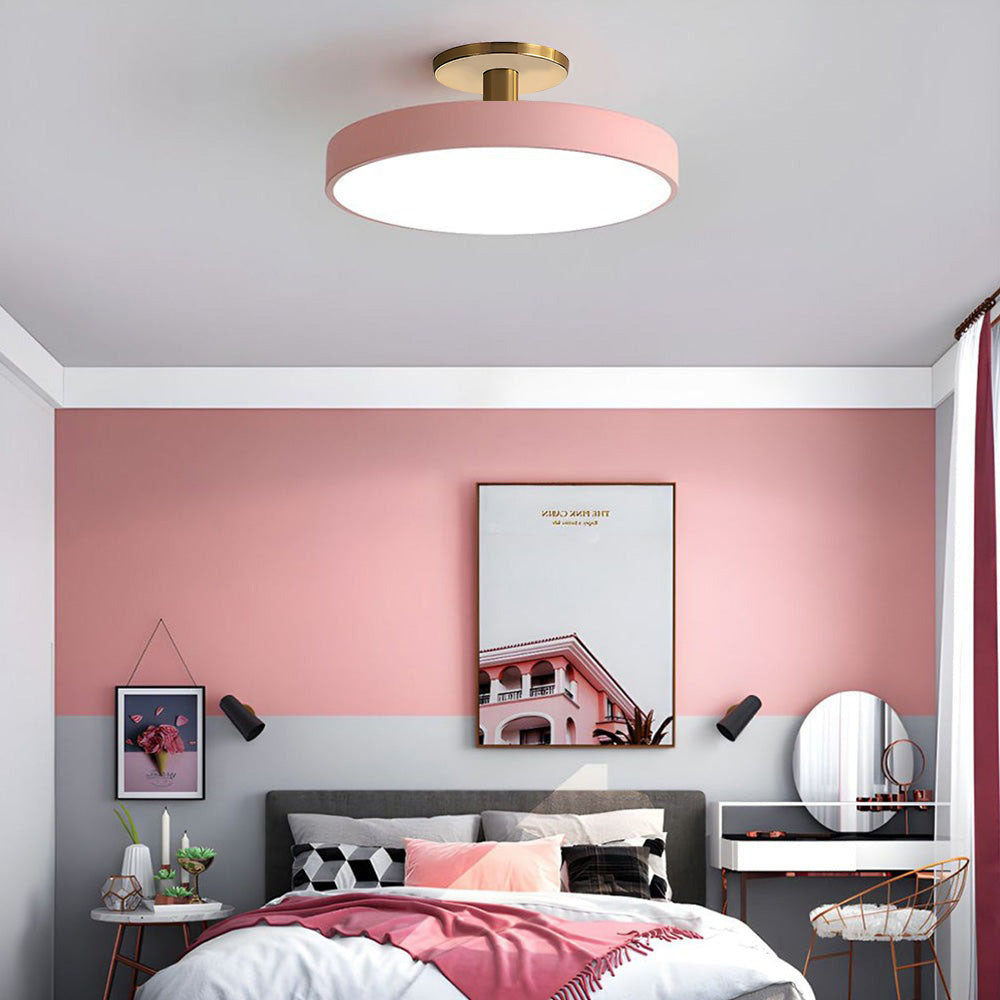 Modern Flush Mount Ceiling Light | 5.9×11.8–23.6 in | LED Round Fixture | Hardware + Acrylic | Brick by Brick