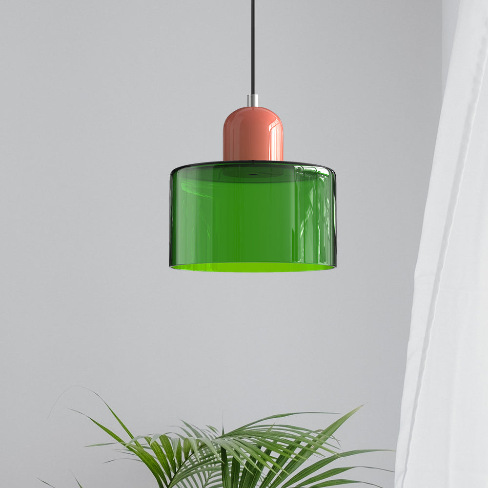 Bauhaus Glass Pendant Light | Modern Globe Design | Adjustable Ceiling Lamp | Brick by Brick