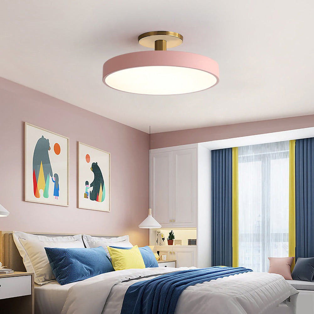 Modern Flush Mount Ceiling Light | 5.9×11.8–23.6 in | LED Round Fixture | Hardware + Acrylic | Brick by Brick