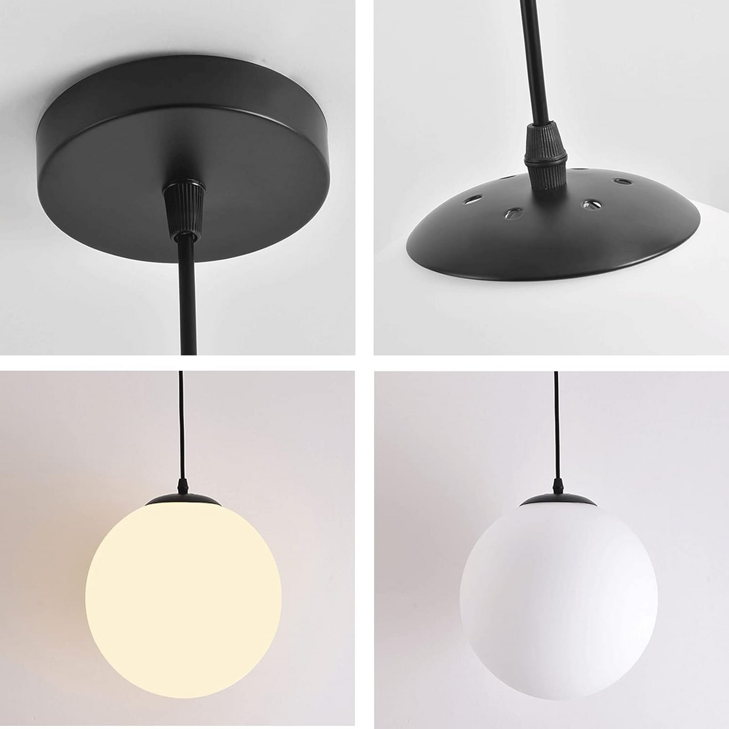 Glass Pendant Light |E27/E26 | Minimalist Single Head Design | Modern Indoor Lighting | Brick by Brick