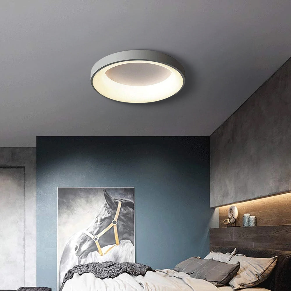 Simple LED Ceiling Light | Minimalist Modern Design | H1.97in | Warm Ambient Illumination | Elegant Home Fixture | Brick by Brick