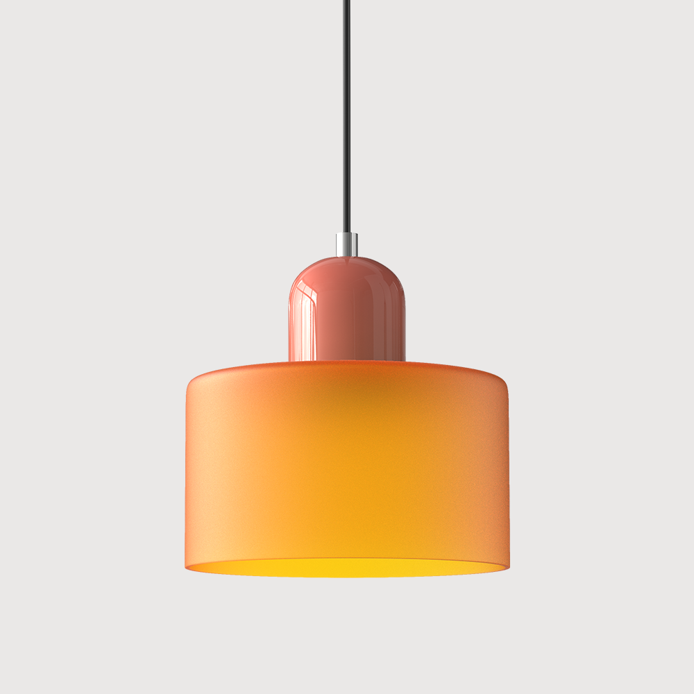Bauhaus Glass Pendant Light | Modern Globe Design | Adjustable Ceiling Lamp | Brick by Brick