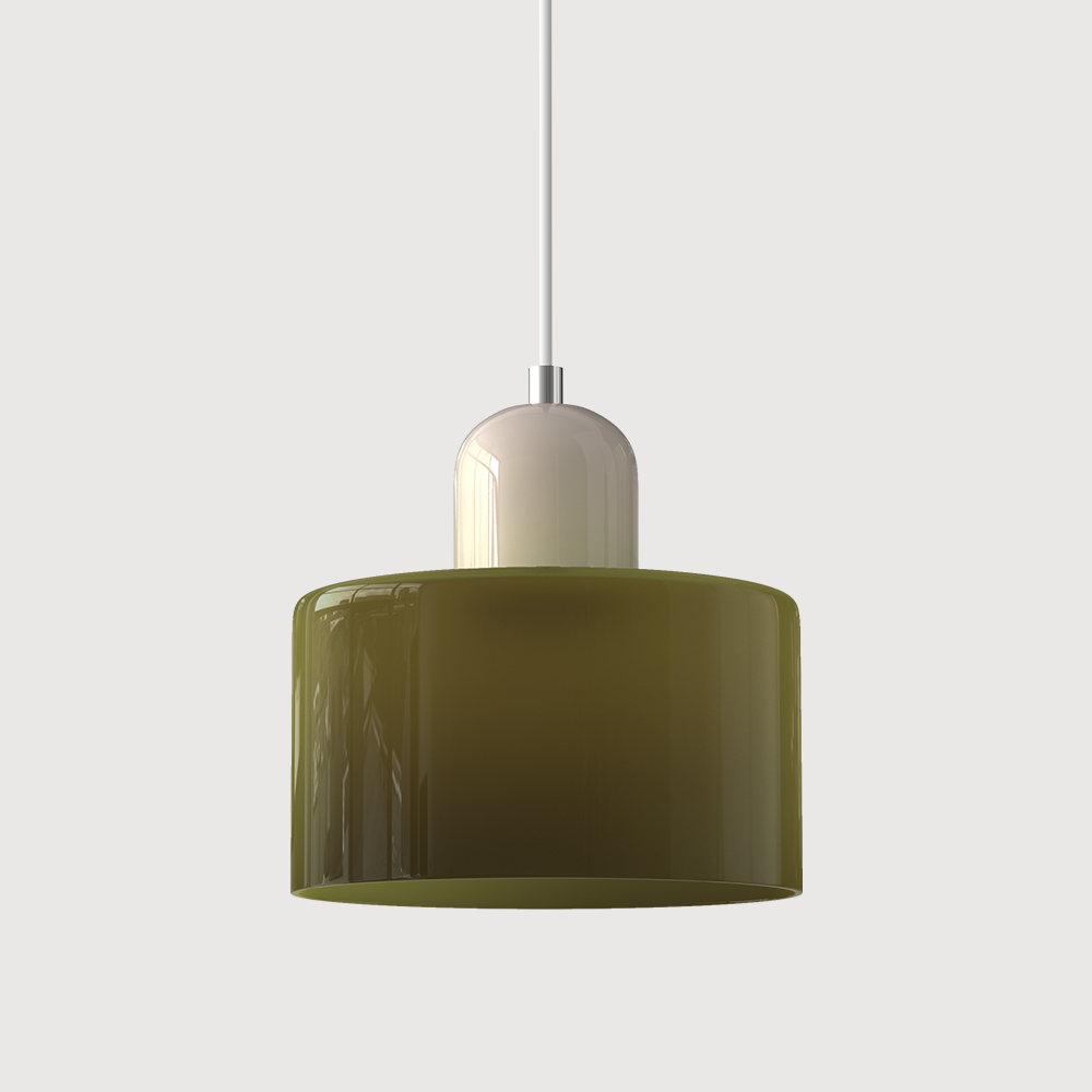 Bauhaus Glass Pendant Light | Modern Globe Design | Adjustable Ceiling Lamp | Brick by Brick