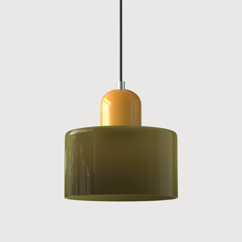 Bauhaus Glass Pendant Light | Modern Globe Design | Adjustable Ceiling Lamp | Brick by Brick