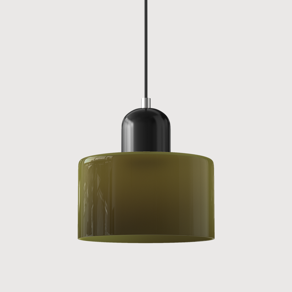Bauhaus Glass Pendant Light | Modern Globe Design | Adjustable Ceiling Lamp | Brick by Brick