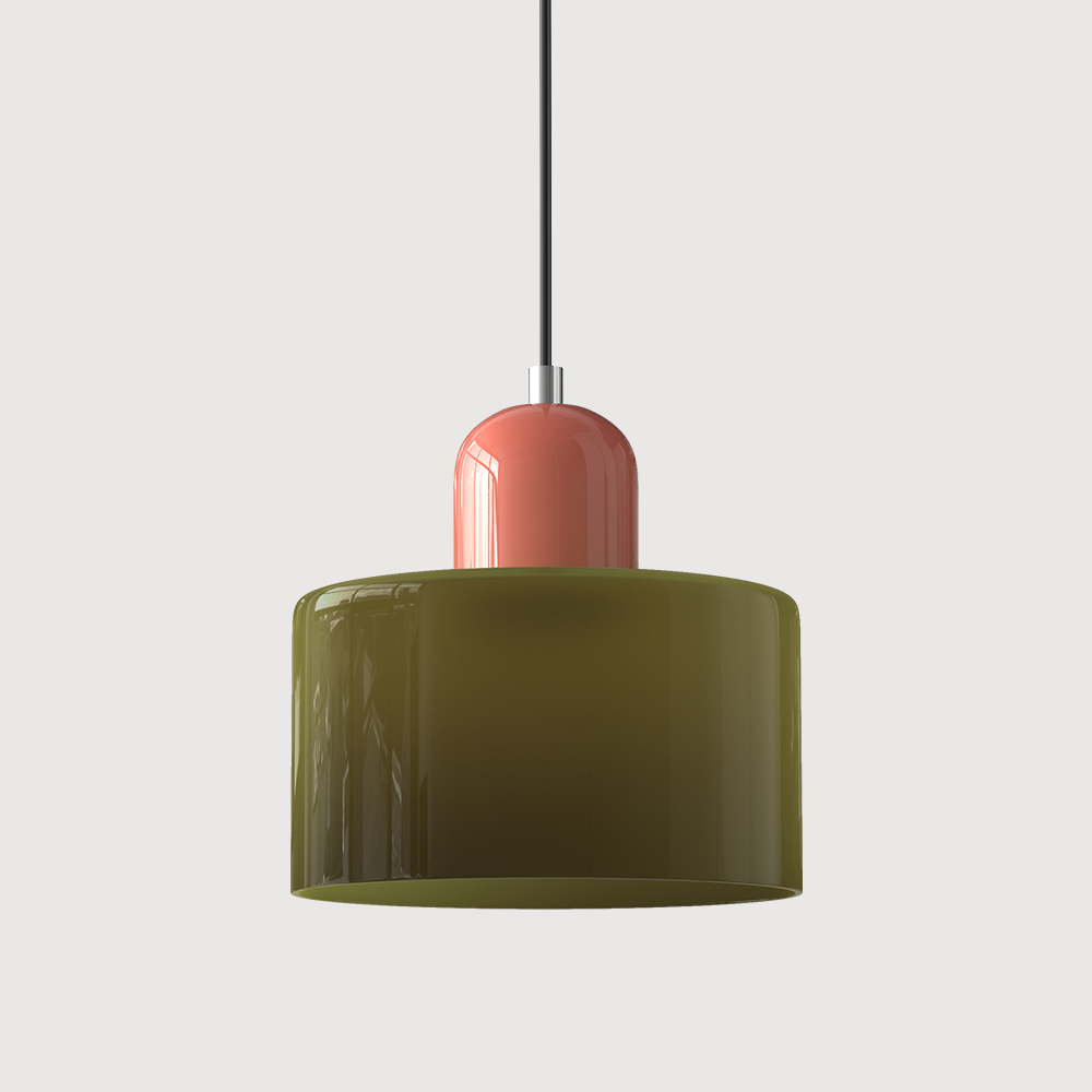 Bauhaus Glass Pendant Light | Modern Globe Design | Adjustable Ceiling Lamp | Brick by Brick