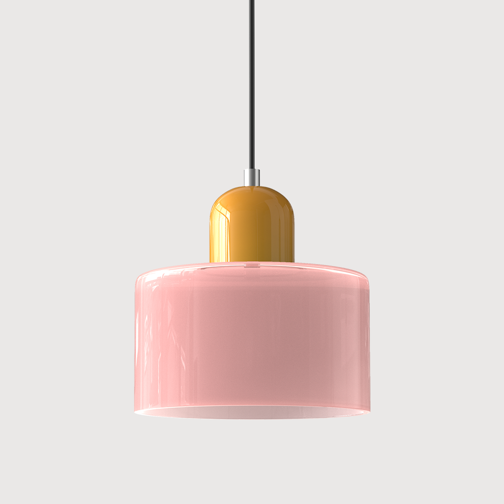 Bauhaus Glass Pendant Light | Modern Globe Design | Adjustable Ceiling Lamp | Brick by Brick
