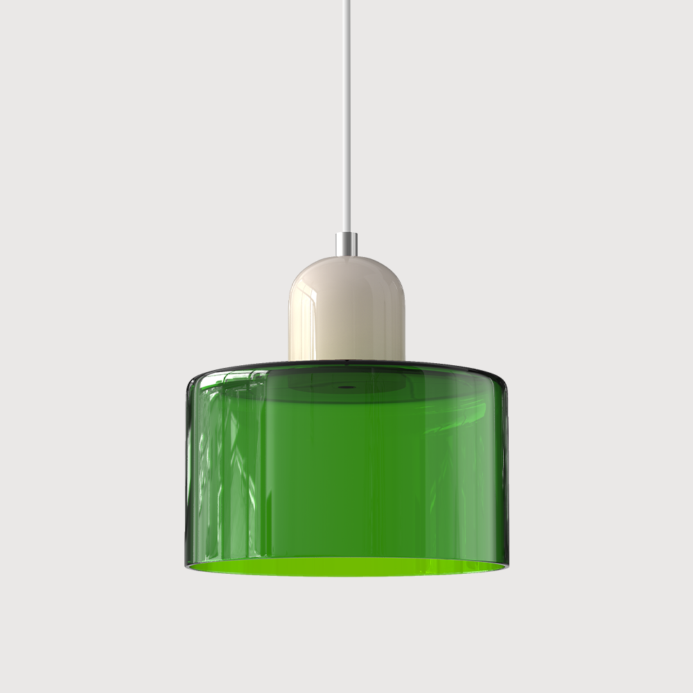 Bauhaus Glass Pendant Light | Modern Globe Design | Adjustable Ceiling Lamp | Brick by Brick