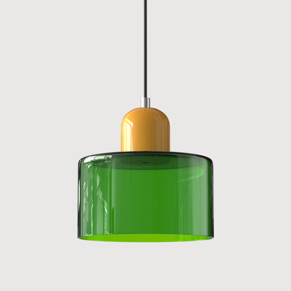 Bauhaus Glass Pendant Light | Modern Globe Design | Adjustable Ceiling Lamp | Brick by Brick