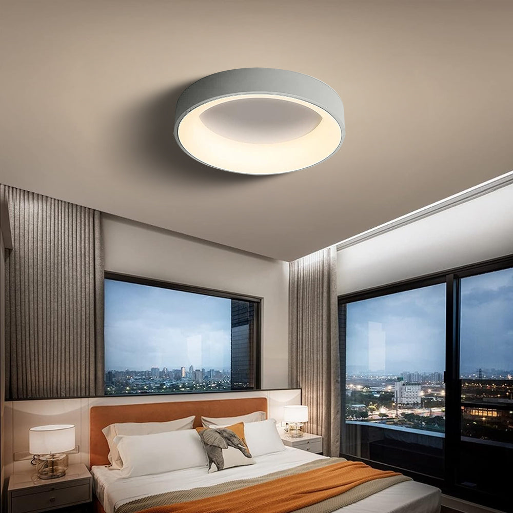 Simple LED Ceiling Light | Minimalist Modern Design | H1.97in | Warm Ambient Illumination | Elegant Home Fixture | Brick by Brick