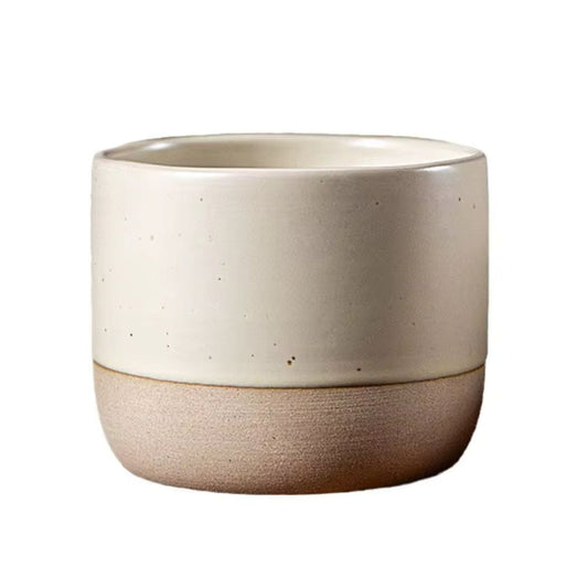 Vintage Ceramic Coffee Mug | 100 - 230 ml | Rustic Stoneware Design | Dishwasher Safe | Brick by Brick