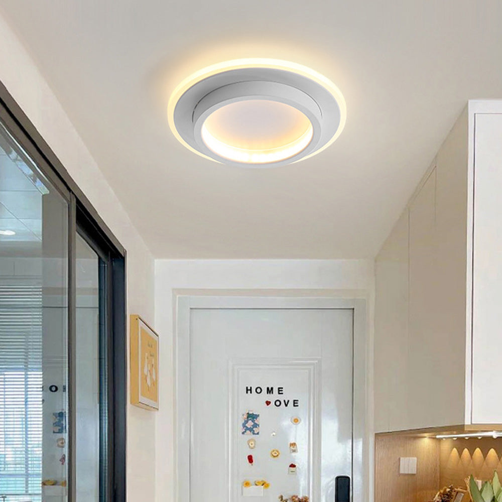 Sleek LED Hallway Ceiling Lamp | 8.3" or 9.4" Metal & Acrylic Fixture | Energy-Saving | Brick by Brick