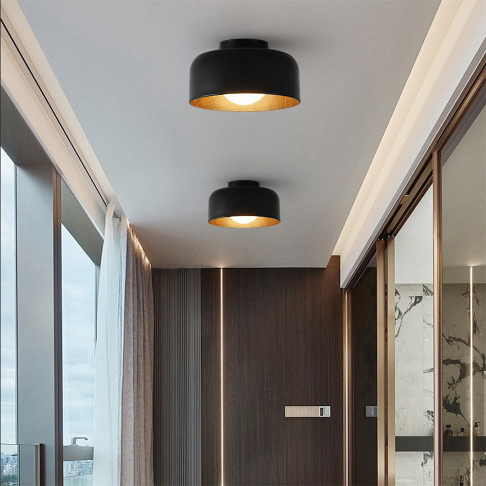 Minimalist Flush Mount Ceiling Light | D8.66 in × H5.12 in | Modern LED Fixture | Brick by Brick