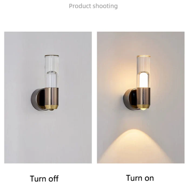 Nordic Bedside Wall Lamp | H7.9 in | Rotatable LED Sconce | Modern Reading Light | Brick by Brick