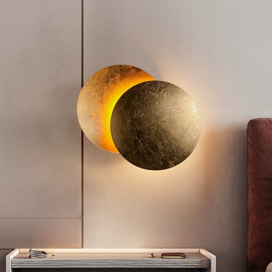 Rotating Round Wall Light | Modern LED Fixture | 7.8–9.8 in | Creative Iron Design | Brick by Brick