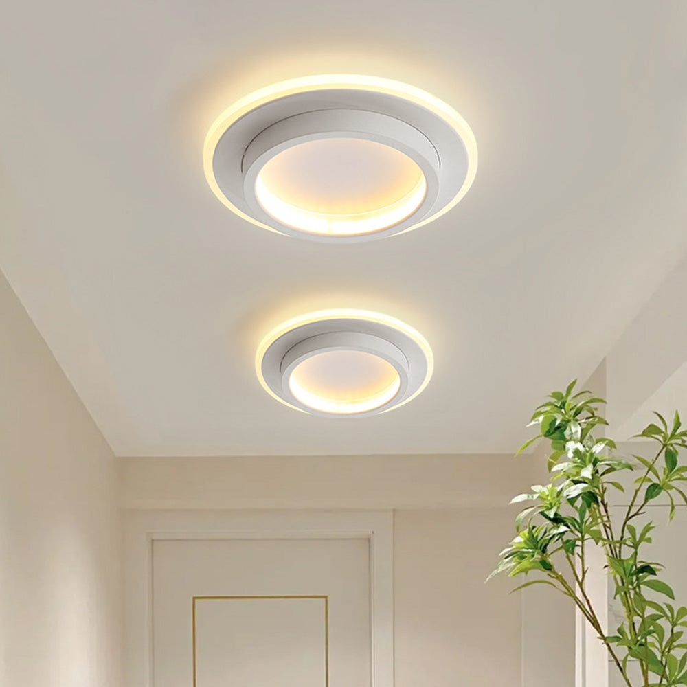 Sleek LED Hallway Ceiling Lamp | 8.3" or 9.4" Metal & Acrylic Fixture | Energy-Saving | Brick by Brick