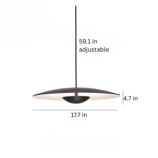 Modern Creative Chandelier | LED Ceiling Pendant Light | Black & Wood Grain Design | Adjustable Sizes | Brick by Brick