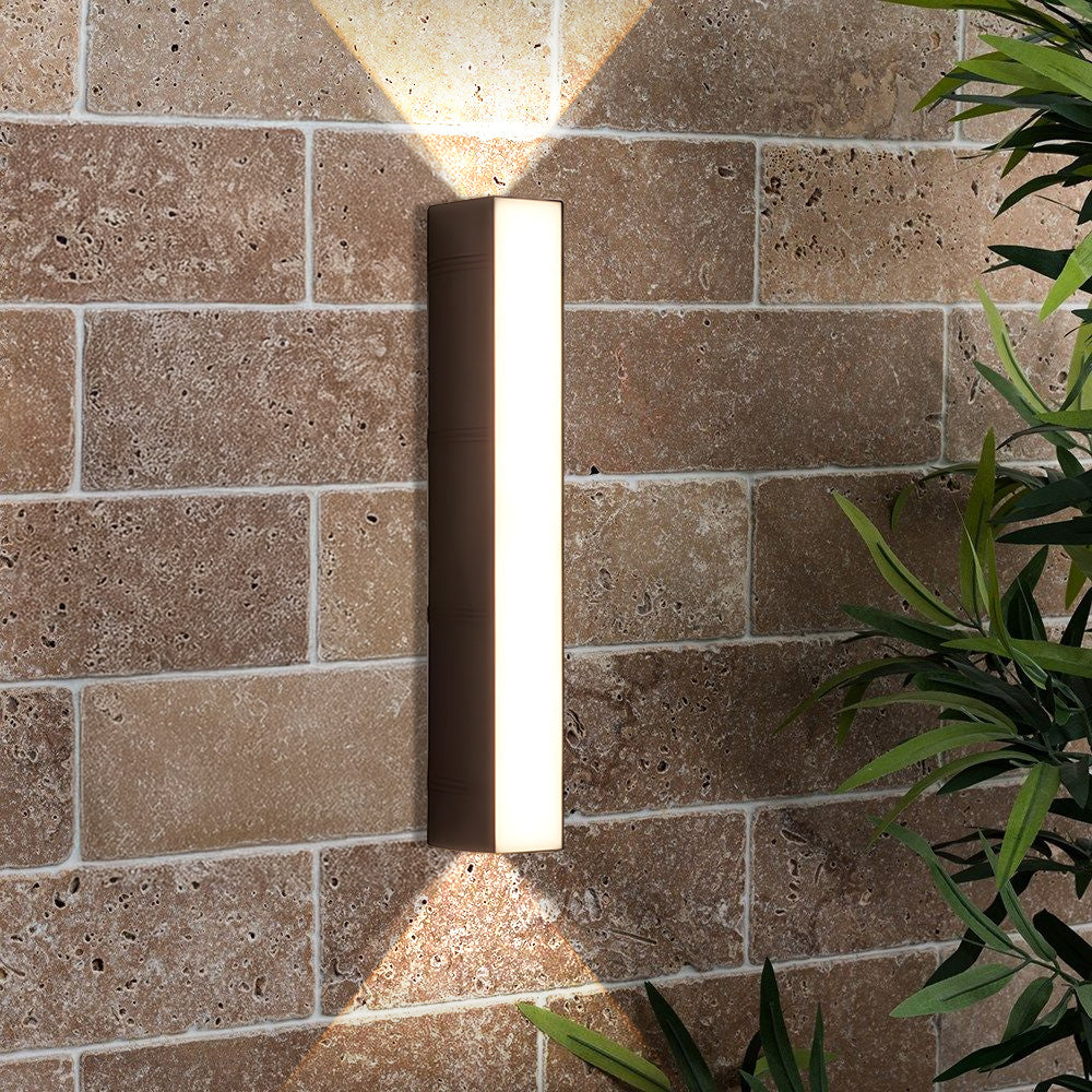 LED Outdoor Wall Light | 6.1–23.6 x 2.7 in | Sleek Long Tube Design | IP54 Rated Waterproof Fixture | Brick by Brick