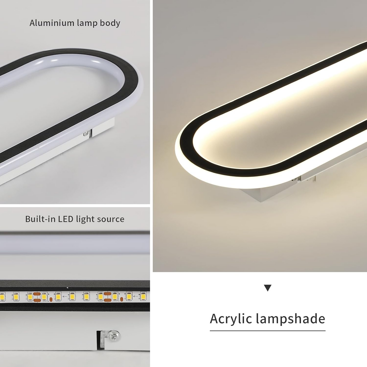 Modern Corridor Ceiling Light | Sleek Long Fixture | 11.8in-23.6in | Contemporary Lighting | Brick by Brick