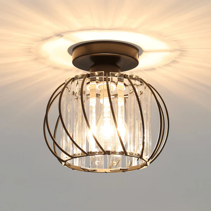 Nordic Glass Pendant Light | 6.3 in | Globular Shade | Modern Minimalist Lighting | Elegant Home Accent | Brick by Brick