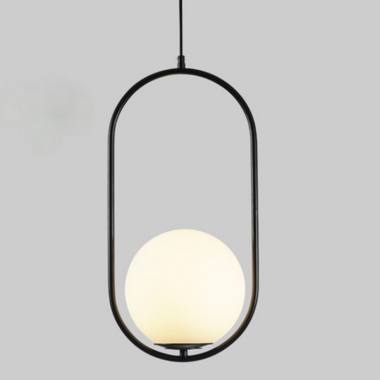 Scandinavian Pendant Lamp | 15.7 x 7.8 in | Metal & Glass | Elegant Warm Illumination | Brick by Brick