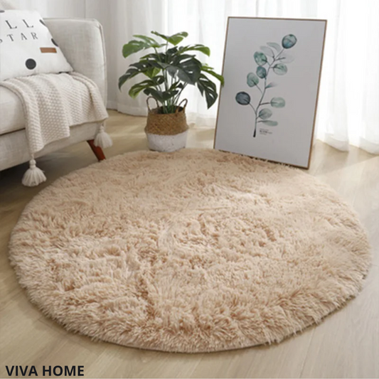 Plush Shag Area Rug | Solid Color Soft Polyester | Non-Slip Modern Carpet | Bedroom & Living Room | Brick By Brick