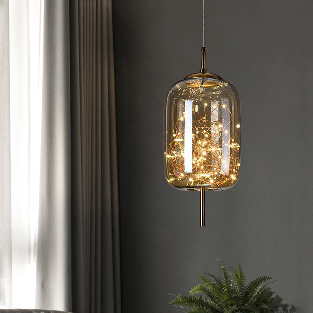 Nordic Pendant Light | Luxury LED Lighting | Modern Glass Pendant | Energy-Efficient Home Décor | Brick by Brick