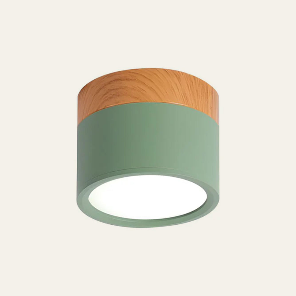 Cylinder Flush Ceiling Light | H2.36–2.75 in | Compact Modern LED Fixture| Sleek Aluminum | Brick by Brick