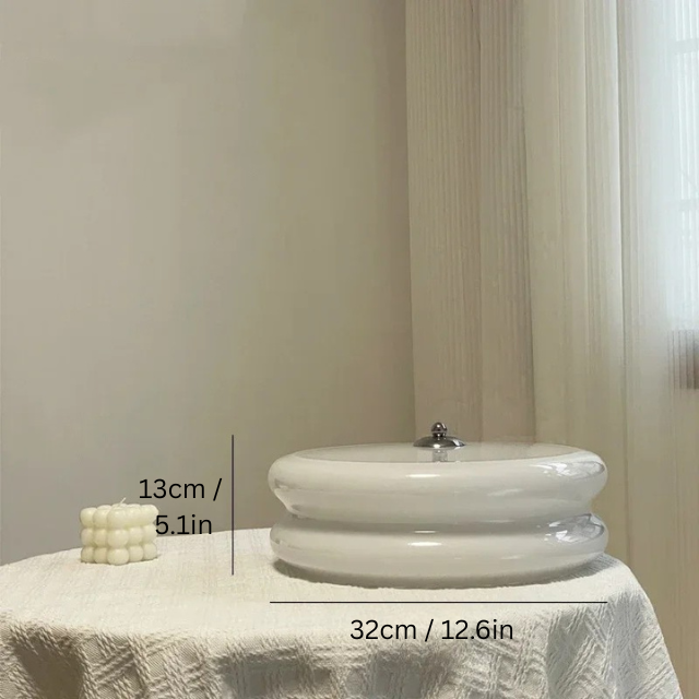 Bauhaus Glass Ceiling Lamp | 12.6in or 15.7 inModern Downlight Fixture | LED Surface Mounted Lighting | Brick by Brick