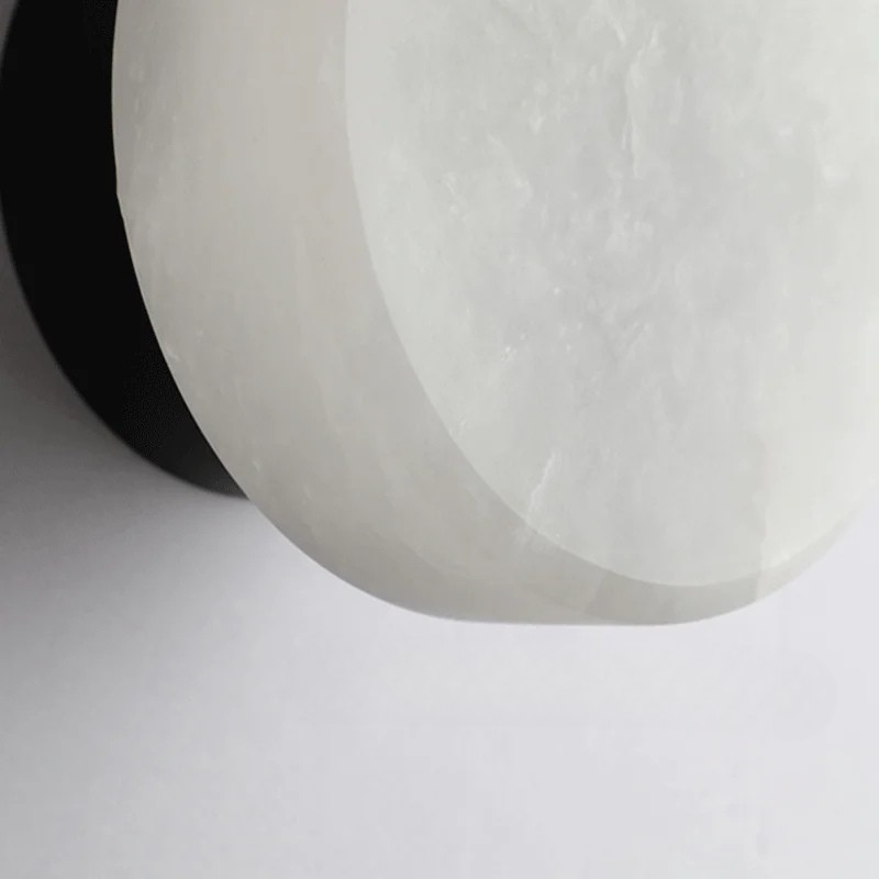 Marble Wall Lamp | 5.43x3.35 in | Modern Copper & Frosted Glass | LED Up & Down Lighting | Home Interior Lighting | Brick by Brick
