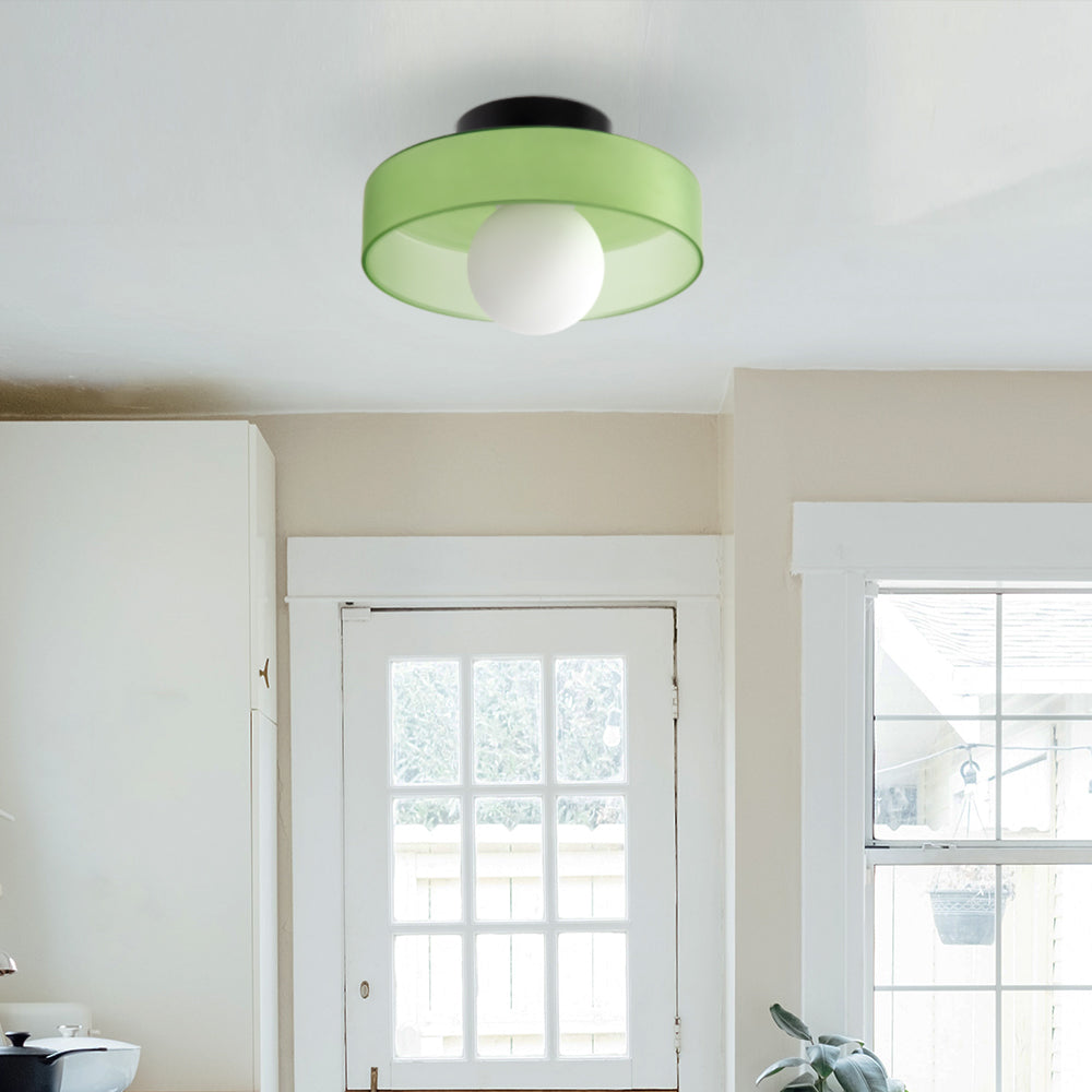 Glass Ceiling Light | 9.8–13.7in | Modern Glow | Elegant Interior Accent | Brick by Brick