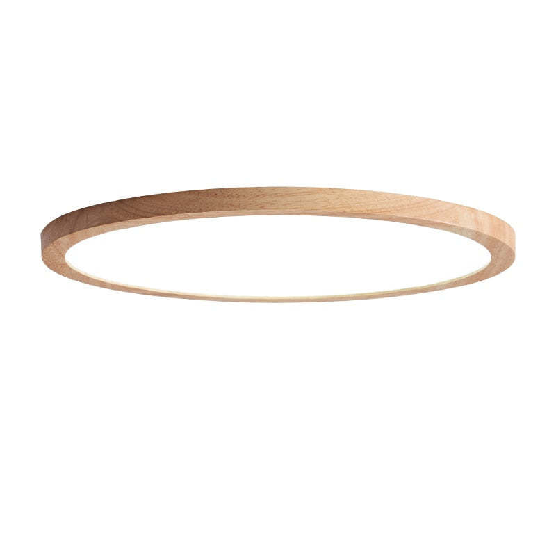 LED Wood Ceiling Light | 9.1"–19.7" | Flush Mount | Warm or Cold White | Dimmable | Brick by Brick