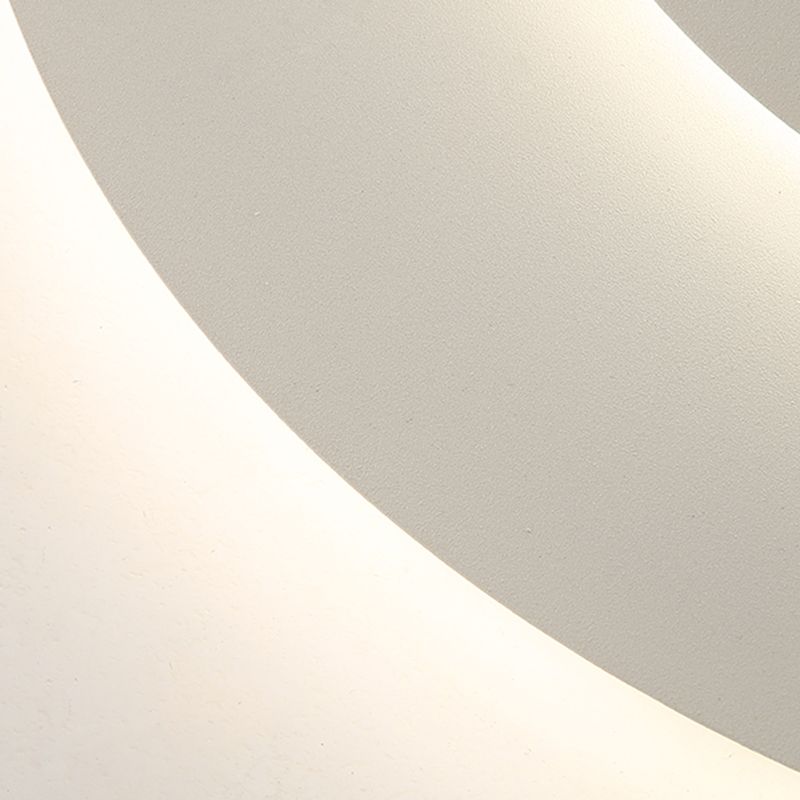 Geometric Flush Mount Ceiling Light | 19.6 in | Quinn Style | White Metal & Acrylic | Brick by Brick