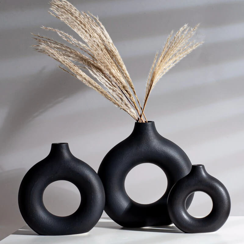 Minimalist Ceramic Vase | Nordic Matte Finish | Eco-Friendly | For Flowers