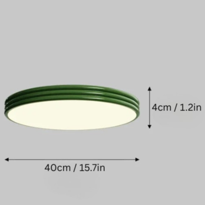 Bauhaus Green Ceiling Lamp | 11.8 - 19.7 in | Round Mid-Century LED Light | Colorful Decorative Lighting | Brick by Brick